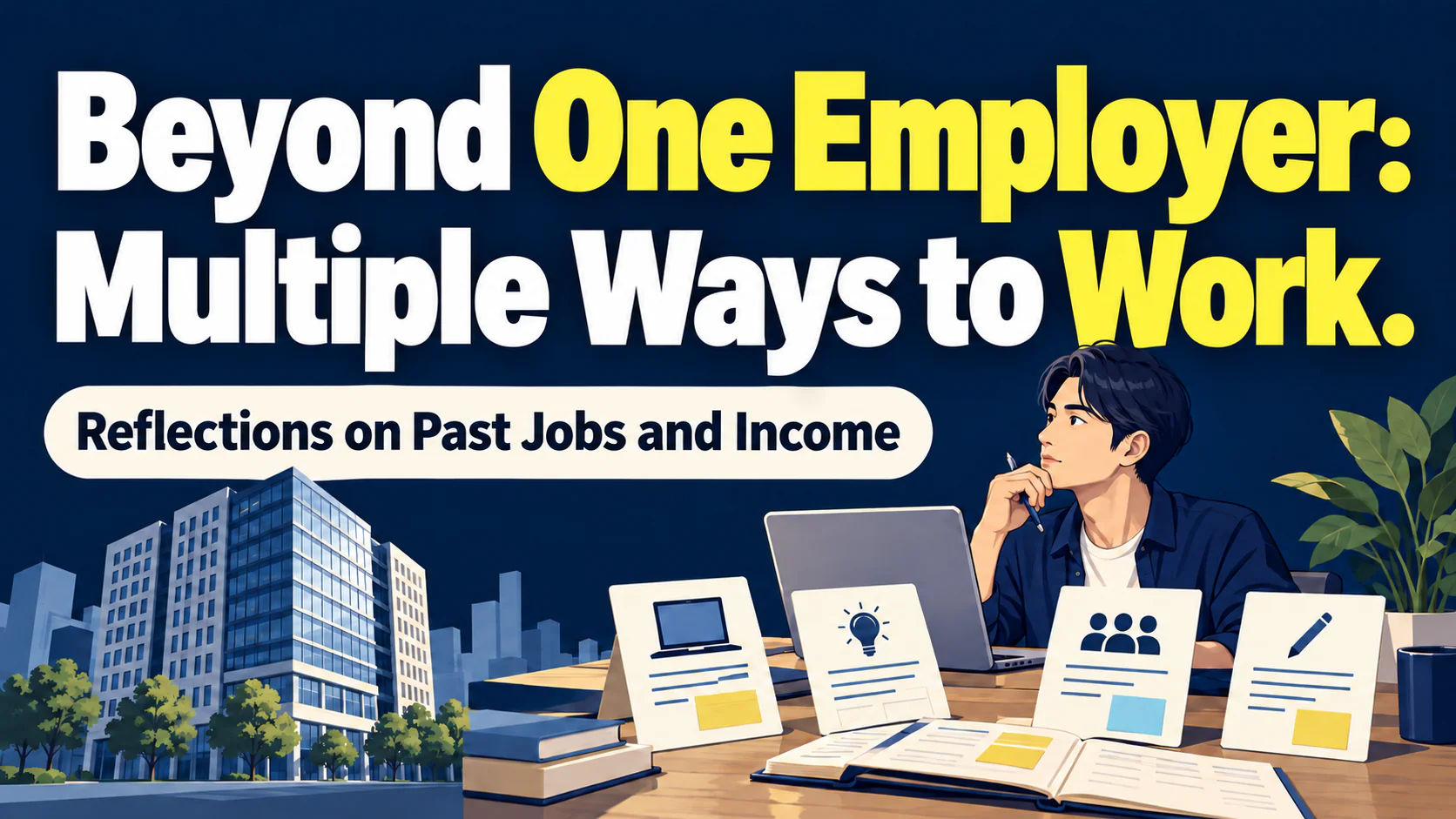 Article illustration: Beyond One Employer: Multiple Ways to Work.