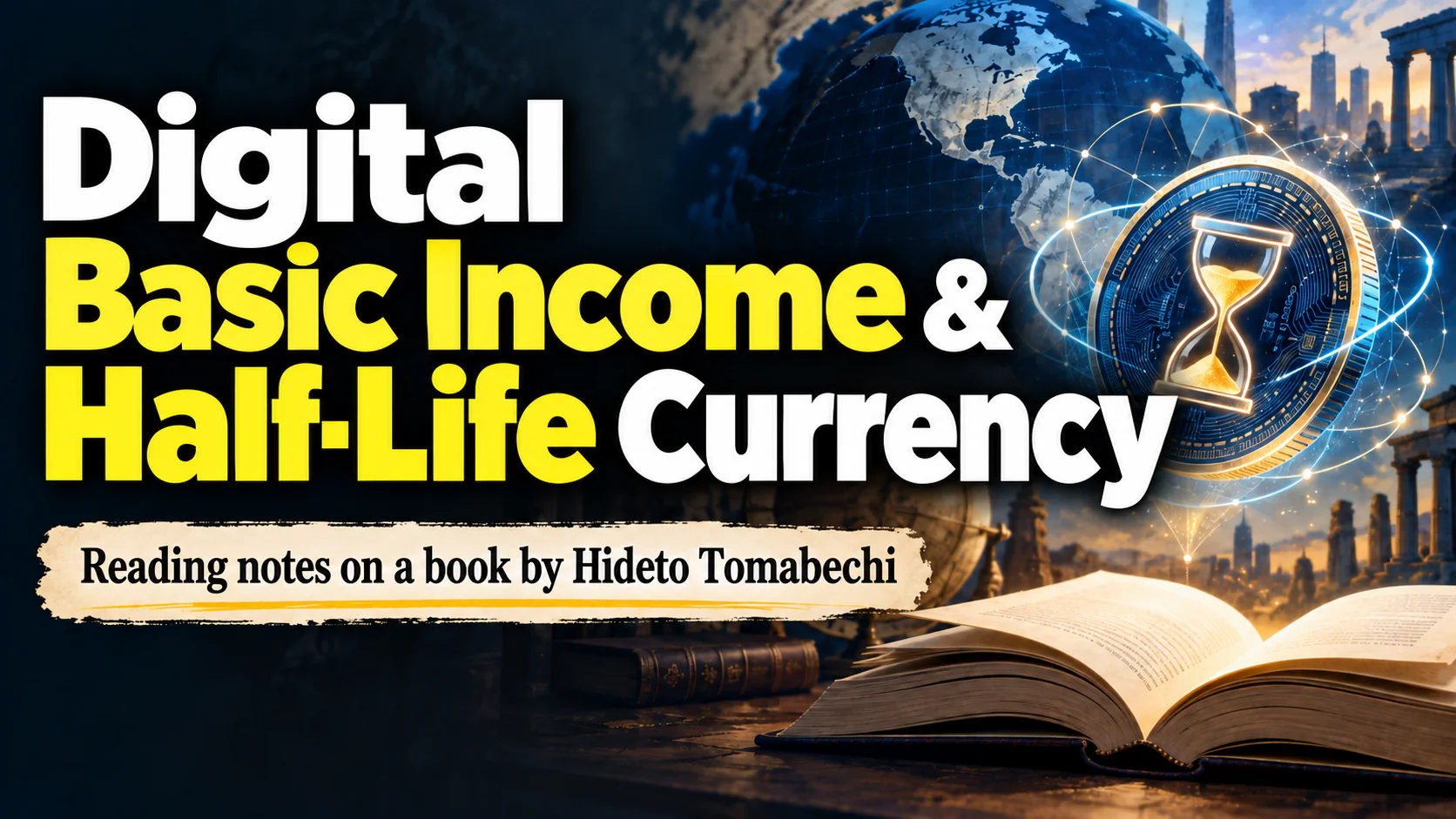 Article illustration: Digital Basic Income & Half-Life Currency