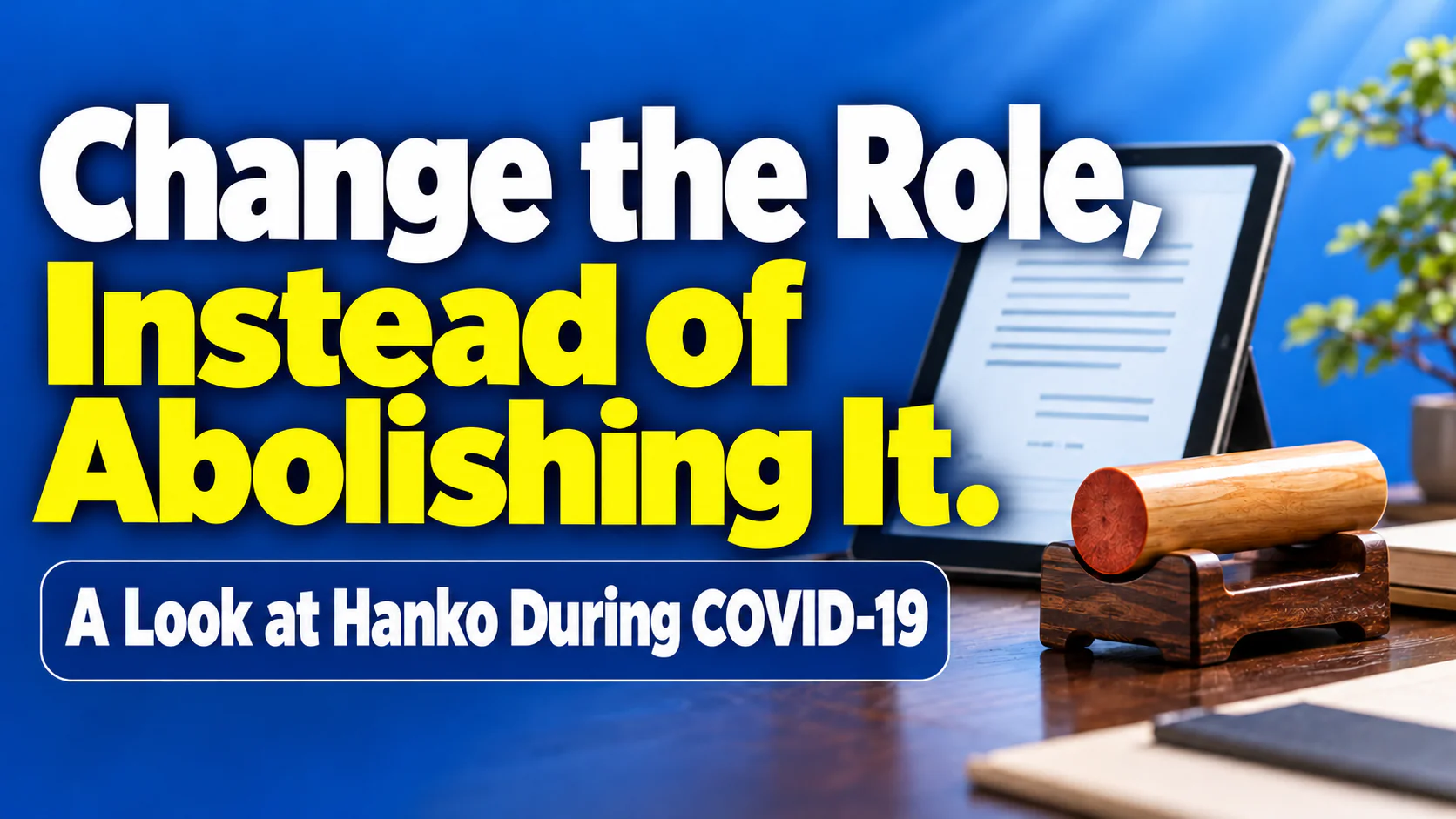 Article illustration: Change the Role, Instead of Abolishing It.