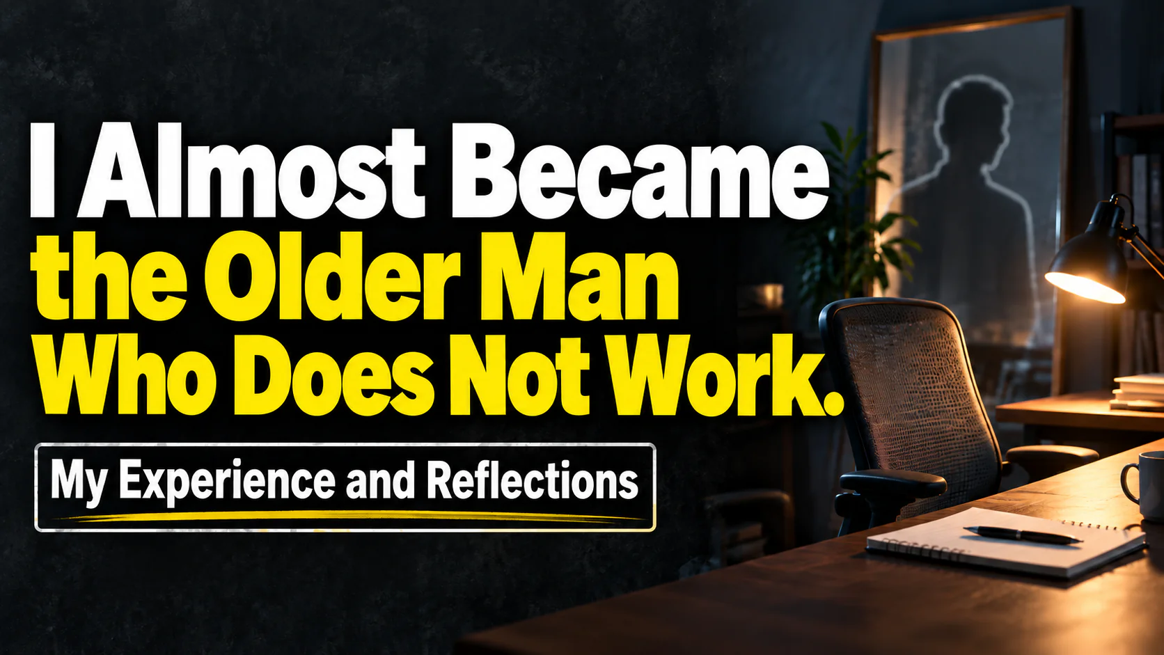 Article illustration: I Almost Became the Older Man Who Does Not Work.